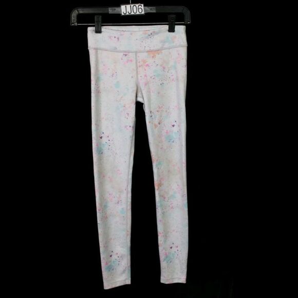 Athleta Girls paint splatter leggings Large 12 - Picture 1 of 6